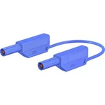 Stäubli SLK4075-E/N bezpečnostní měřicí kabely [lamelová zástrčka 4 mm - lamelová zástrčka 4 mm] modrá, 0.50 m