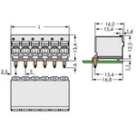 Konektor do DPS WAGO 2092-1358, 40.40 mm, pólů 8, rozteč 5 mm, 50 ks