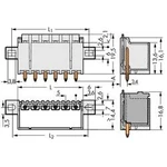 Konektor do DPS WAGO 2092-1402/205-000, 24.20 mm, pólů 2, rozteč 5 mm, 200 ks