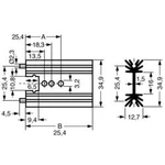 Profilový chladič Fischer Elektronik SK 104 38,1 STS, 11 K/W, (d x š x v) 38.1 x 34.9 x 12.7 mm