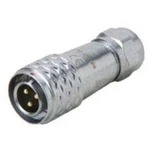 Kulatý konektor série DELMSF 1210 Deltron Connectors DELMSF1210/P3I, kulatý konektor DIN, Provedení konektoru: zástrčka, rovná IP67, mosaz, pochromova