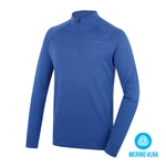 Husky Aron Zip M XL, blue Pánská merino mikina