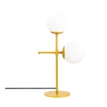 Stolová lampa v zlato-bielej farbe Opviq lights Mudoni
