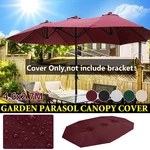 4.6M Garden Patio Parasol Canopy Double-Sided Cover Crank Sun Umbrella