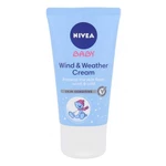 Nivea Baby Wind & Weather Cream 50 ml denní pleťový krém pro děti na všechny typy pleti; na citlivou a podrážděnou pleť