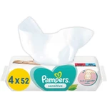 Pampers Sensitive vlhčené čisticí ubrousky pro děti pro citlivou pokožku 4x52 ks