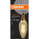 OSRAM 4058075293434 LED  En.trieda 2021 F (A - G) E14 sviečkový tvar 4 W teplá biela (Ø x d) 35.0 mm x 100.0 mm  1 ks