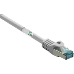 Basetech BT-2270602 RJ45 sieťové káble, prepojovacie káble CAT 6A S/FTP 2.00 m sivá s ochranou, samozhášavý 1 ks