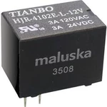 Miniaturní relé Tianbo Electronics HJR-4102-L-05VDC-S-Z, 5 A , 60 V/DC/ 240 V/AC , 360 VA/ 90 W