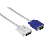 DVI / VGA kabel Hama [1x DVI zástrčka 18+5pólová - 1x VGA zástrčka] šedá 1.80 m