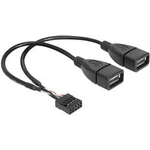 USB 2.0 Y kabel Delock 83292, 20.00 cm, černá