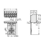 Konektor do DPS WAGO 2091-1112, 42.00 mm, pólů 12, rozteč 3.50 mm, 50 ks