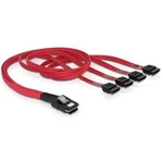 kabel [1x mini SAS zástrčka (SFF-8087) - 4x SATA zástrčka 7-pólová] 0.50 m červená Delock
