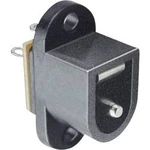 Nízkonapěťový konektor BKL Electronic 072727, Druh spínacího kontaktu: Rozpínací kontakt, přírubová zásuvka, 6.4 mm, 2.5 mm, 1 ks