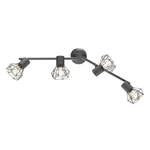 Czarna lampa punktowa 8x60 cm Ran – Fischer & Honsel