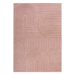 Różowy dywan wełniany Flair Rugs Zen Garden, 160x230 cm
