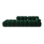 Zielona aksamitna sofa 282 cm Bellis – Micadoni Home