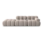 Beżowa aksamitna sofa 282 cm Bellis – Micadoni Home