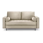 Beżowa aksamitna sofa Milo Casa Santo, 174 cm