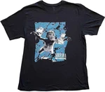 Nirvana Camiseta de manga corta Nevermind Cracked Black S