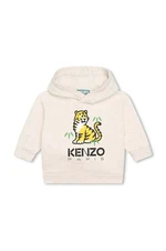 Dětská tepláková souprava Kenzo Kids béžová barva