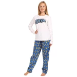 Blue and White Women's Pajamas Styx Bananas