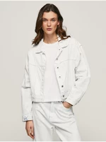 White women's denim jacket Pepe Jeans