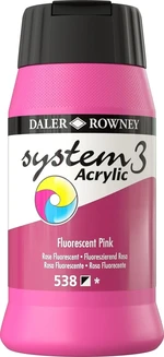 Daler Rowney System3 Akrylová farba Fluorescent Pink 500 ml 1 ks