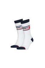 Tommy Hilfiger Socks - TH UNISEX TOMMY JEANS SOCK 2P white