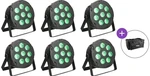 Light4Me TRI PAR 8x9W MKII RGB LED SET LED PAR