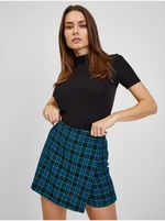 Orsay Green-blue ladies plaid skirt - Ladies