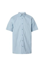 Tommy Hilfiger Košeľa - NATURAL SOFT POPLIN RF SHIRT S/S modrá