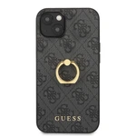 Zadní kryt Guess PU 4G Ring GUHCP13S4GMRGR pro Apple iPhone 13 mini, šedá