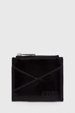 Kožená peňaženka MM6 Maison Margiela dámska, čierna farba, SA6UI0015
