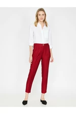 Koton Pants - Burgundy - Carrot pants