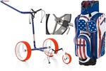 Jucad Carbon 3-Wheel Deluxe SET USA Carro manual de golf