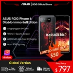 Original ASUS ROG Phone 6 Diablo Immortal Limited Edition 5G Gaming phone Snapdragon 8+ Gen 1 165Hz AMOLED Screen Mobilephone