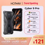 HOTWAV Cyber 9 Pro 4G Rugged Helio P60 Octa Core 6.3" HD+ Display 8GB + 128GB 7500mAh Large Battery 48MP Rear Camera NFC Handset