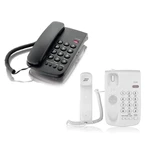 Corded Phone Desktop Fixed Telephone Wall Mountable Landline Phone for Redial/Pause/Flash/Hold Ring Tone Adjustable