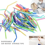 Dental 3-Way Air Water Syringe / Disposable Spray Tips Triple Nozzles Tubes Tips Mix Color