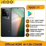 iQOO 11 5G Snapdragon 8 Gen 2 Octa Core 6.78'' 144HZ 2K AMOLED Screen 50MP Triple Camera 5000mAh Battery 120W Super Charger NFC