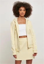 Women's Organic Terry Zip-Up Sweatshirt Soft Yellow