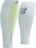 Compressport R2 Aero White/Safety Yellow T3 Běžecké návleky na lýtka