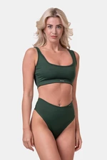 Women's swimsuit Nebbia Miami sports bikini - top 554 dark green S