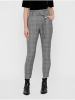 Grey checked trousers VERO MODA