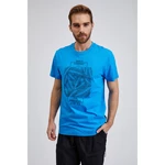 SAM 73 Modré pánské bavlněné tričko s potiskem SAM73 Almandit