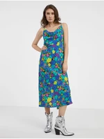 Women's blue floral dress VERO MODA Liva - Women