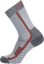 Husky Treking L (41-44), šedá/červená Ponožky