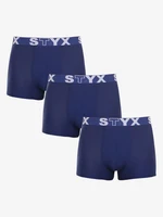 Styx Boxerky 3 ks Modrá