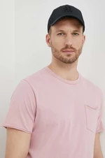 Bavlněné tričko Pepe Jeans Single Carrinson růžová barva, PM509392
